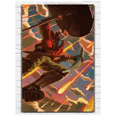 Картина по номерам на холсте игра Fortnite - 11358 В 60x40