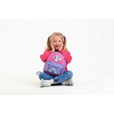 NAZAMOK KIDS Рюкзак текстильный c карманом «Единорог», светоотр. элементы, 27 х 23 х 10 см