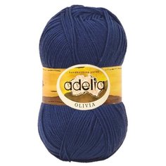 Пряжа Adelia OLIVIA (20), джинсовый, 5 шт. по 100 г