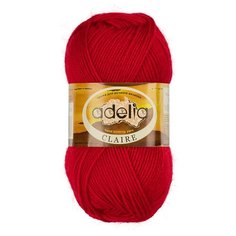 Пряжа Adelia CLAIRE (120), красный, 10 шт. по 50 г