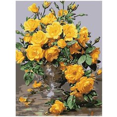 Картина по номерам на холсте Цветы - 9