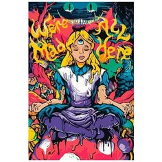 Картина по номерам на холсте Безумная Алиса - 6284 В 60x40