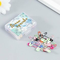 Декор для творчества металл "Булавка" набор 40 шт микс 3 см Арт Узор