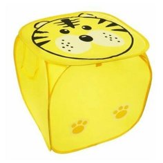 Корзина для игрушек, ящик для хранения Тигренок 43х43х43 см, желтый Наша Игрушка