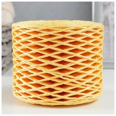 Пряжа 100% целлюлоза "Softino Raffia Color" кручёная, жёлтая 200м ±2м 120 гр 7621068