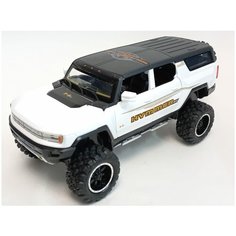 Машинка Hummer EV 1:24 металлическая, свет, звук, цвет белый/черный MSN Trading Limited