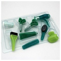 Парикмахерские мини-инструменты - форма для мыла или шоколада Нет бренда