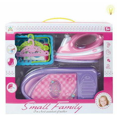 Happy Family Набор хозяйки Small 6 предметов: свет, звук, спрей, розовый LS8204D с 3 лет