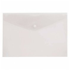 Папка-конверт на кнопке А4(235*325) 180мкм Бюрократ б/цв арт. PK803Aclear