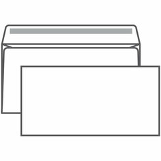 Конверт E65 110*220 б/подсказа б/окна кл край 50 шт Ряжская печатная фабрика