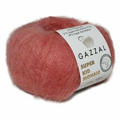 Пряжа GAZZAL SUPER KID MOHAIR (Gazzal), розовый - 64430, 47% супер кидмохер, 31% тонк. мерин. шерсть супервош, 22% полиамид, 6 мотков, 25 г, 237 м.