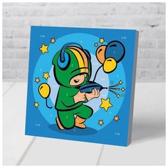 Картина по номерам «Звёздная битва» 15х15 см Школа талантов