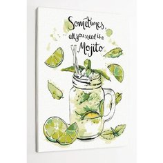 Картина по номерам на стену 30х40/ Лимонад/ Лимон / Лайм / Раскрасим сами