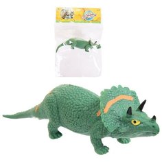 Фигурка Abtoys Юный натуралист Динозавр Трицератопс зеленый, термопластичная резина PT-01698