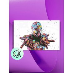 Картина по номерам на холсте Spider Street Art, 40 х 60 см КУЛЬТУРА ЦВЕТА