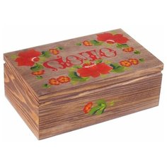 Игра настольная "Русское лото" в подарочной коробке, размер: 25х14,5х9,5.3002т_цветы