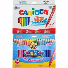 Набор фломастеров 24 цвета Carioca Joy (линия 1-2.6мм)