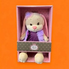 Зайка в модной меховой жилетке Maxitoys