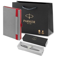 Ручка Parker Jotter Monochrome оригинал, ежедневник А5 и в подарок фирменный пакет Паркер