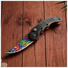 Сувенир деревянный "Ножик автоматический раскладной" разноцветный винтаж Дарим красиво