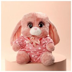 Мягкая игрушка "Зайка Ла-Пу-Ля в комбинезоне", цвет розовый, 20 см Milo Toys