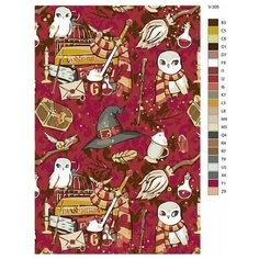 Картина по номерам V-305 "Гарри Поттер (Harry Potter)", 60x90 см Brushes Paints