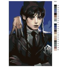 Картина по номерам S225 "Уэнсдэй (Wednesday) сериал", 50x70 см Brushes Paints