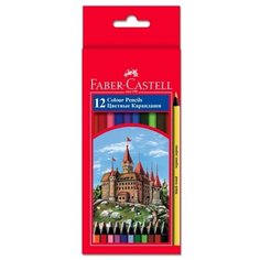 Карандаши цветные Faber-Castell "Black wood" 12 цветов в черном дереве, шестигранные