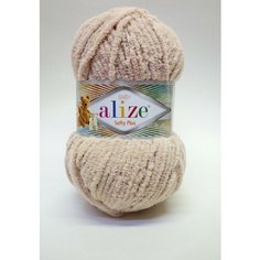 Пряжа Alize softy plus цвет 310 (светло-бежевый). 100% микрополиэстер, 120м/100гр, 1 шт.