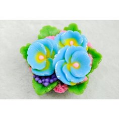 Силиконовая форма для мыла Букет фиалок Hobby Page