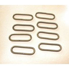 Рамка овальная железо. Размер 45*10 мм. Толщина 2,4 мм. Под стропу 40 мм. 8 шт/уп. Нет бренда