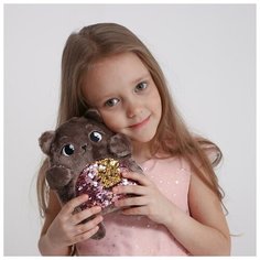 Мягкая игрушка «Кошечка Соня», с пайетками, 16 см х 8 см х 17 см Milo Toys