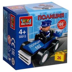 Конструктор «Полицейский на машине», 26 деталей ГОРОД МАСТЕРОВ