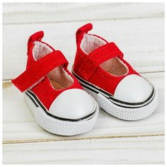 Полукеды для кукол, длина подошвы 5 см, цвет красный NO Name
