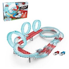 Автотрек "Тройная петля", 2 машинки, работает от батареек Нет бренда