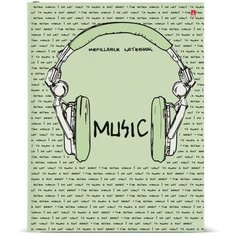 Тетрадь на кольцах, 160 листов в клетку SOUNDMANIA, твёрдая обложка, глянцевая ламинация, со сменным блоком Альт