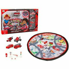 Игровой Коврик Пожарная станция с машинками Y14361153 Noname