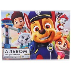Альбом для рисования А4, 24 листа, Paw Patrol