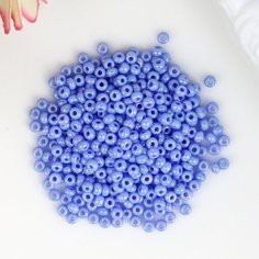Бисер круглый 1" , размер №10, 5 грамм ( голубой/меланж) , для рукоделия, плетения, вышивания Нет бренда