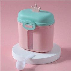 Контейнер для хранения детского питания "Корона", 360 гр, цвет розовый Mum&Baby