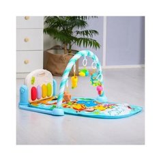 Развивающий коврик Жирафик, с пианино, голубой 5386310 .