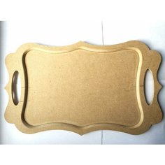 Поднос фигурный №2 400*240 заготовка для декупажа и росписи Хохлома магазин.рф