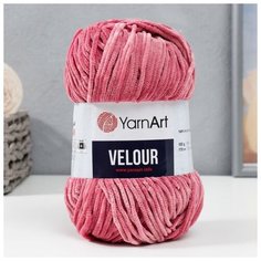 Пряжа Velour 100% микрополиэстер 170м/100г (868 т. роза) ТероПром