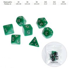 Набор кубиков "Время игры" для D&D (Dungeons and Dragons, ДнД), серия: D&D, 7 шт