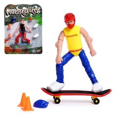 Пальчиковый скейтборд с фигуркой, микс Woow Toys