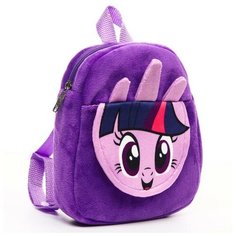 Hasbro Рюкзак плюшевый "Искорка" на молнии, с карманом, 19х22 см, My little Pony