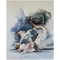 Картина по номерам С лучшим другом 40х50 см АртТойс