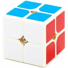 Скоростной Кубик Рубика YJ 2x2 GuanPo / Головоломка для подарка / Белый пластик