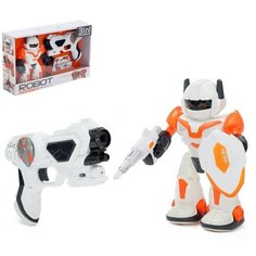 Робот Бой с роботом, световые и звуковые эффекты, работает от батареек 1 шт Китай