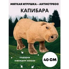 Капибара Мягкая плюшевая игрушка-обнимашка Капибара Нет бренда